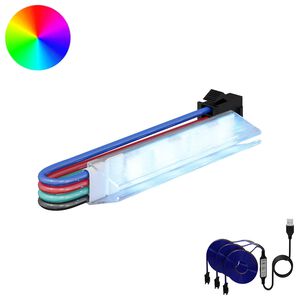 vidaXL LED Band 2 pcs Svart och multicolor 1745 mm Koppar och plast