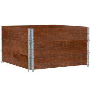 vidaXL Odlingsl&aring;da brun 100x100 cm massiv furu