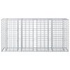 vidaXL Gabion upph&ouml;jd s&auml;ng Silver 170 x 50 x 80 cm Galvaniserat St&aring;l