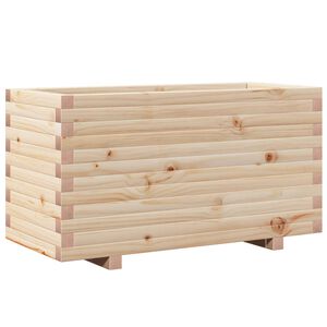 vidaXL Odlingsl&aring;da 90x40x49,5 cm massivt furutr&auml;