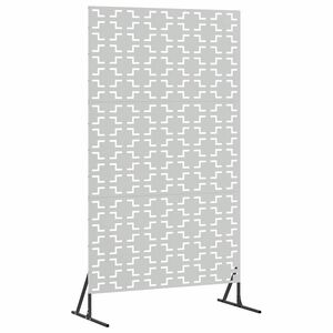 vidaXL Avsk&auml;rmningssk&auml;rm 100 x 50 x 180 cm Galvaniserat st&aring;l Silver