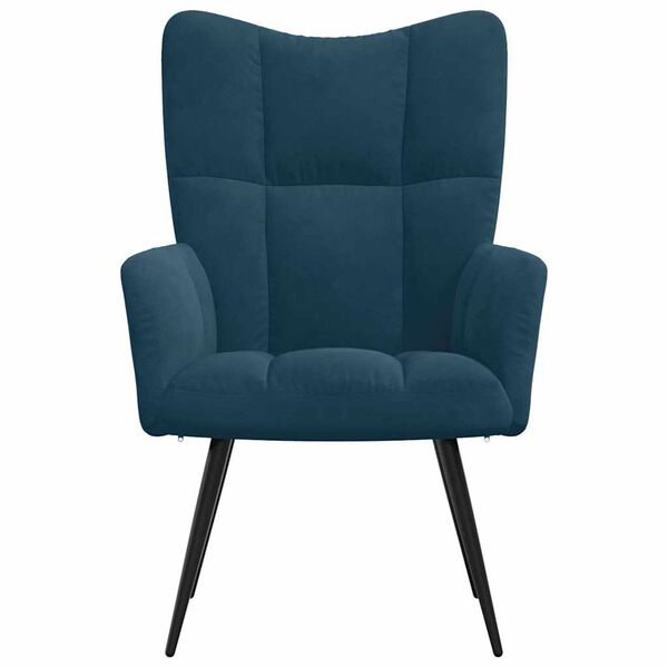 vidaXL Vilstol bl&aring; sammet