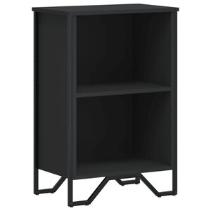 vidaXL Bokhylla svart 50x31x74,5 cm konstruerat tr&auml;