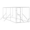 vidaXL Hundg&aring;rd f&ouml;r utomhusbruk silver 2x6x2 m galvaniserat st&aring;l