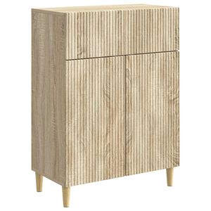 vidaXL Sideboard med l&aring;da Sonoma-ek 66 x 34,5 x 90 cm Konstruerat tr&auml;