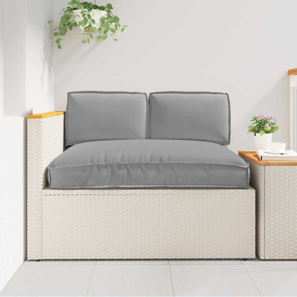 vidaXL Kuddsats 3 pcs Gr&aring; Oxford Tyg