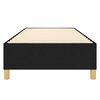 vidaXL Boxspring-sängram svart 90x200 cm tyg