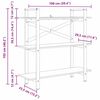 vidaXL Hyllsystem R&ouml;kt ek 100 x 33,5 x 102 cm Konstruerat tr&auml;