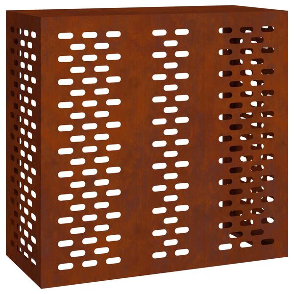 vidaXL T&auml;ckning f&ouml;r Luftkonditionering Rostig 110 x 50 x 105 cm