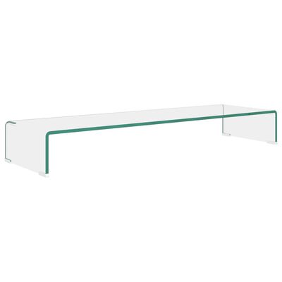 vidaXL TV-bord klarglas 100x30x13 cm