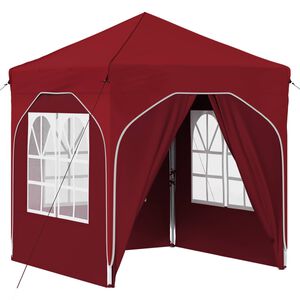 vidaXL Pop-up Partyt&auml;lt 192 x 192 x 245 cm Vinr&ouml;d