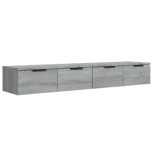 vidaXL V&auml;ggsk&aring;p 2 st gr&aring; sonoma 68x30x20 cm konstruerat tr&auml;