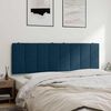 vidaXL Headboard Cushion "Hanko" Blue 160 cm Velvet
