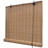 vidaXL Rullgardin bambu 80x220 cm brun