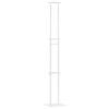 vidaXL M&auml;ssmontrar Vit 30 x 23,5 x 210 cm St&aring;l