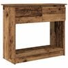 vidaXL Avlastningsbord med l&aring;dor gammalt tr&auml; 85,5x38,5x74,5 cm