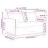 vidaXL Soffa 2 pcs Ljusgr&aring; 196 x 82 x 85 cm tyg