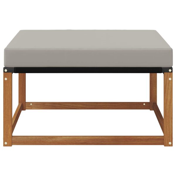 vidaXL Utomhuspall Massivt Akaciatr&auml; Naturf&auml;rg