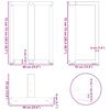 vidaXL Matbordsben T-formade 2 st vita 60x35x(72-73) cm st&aring;l