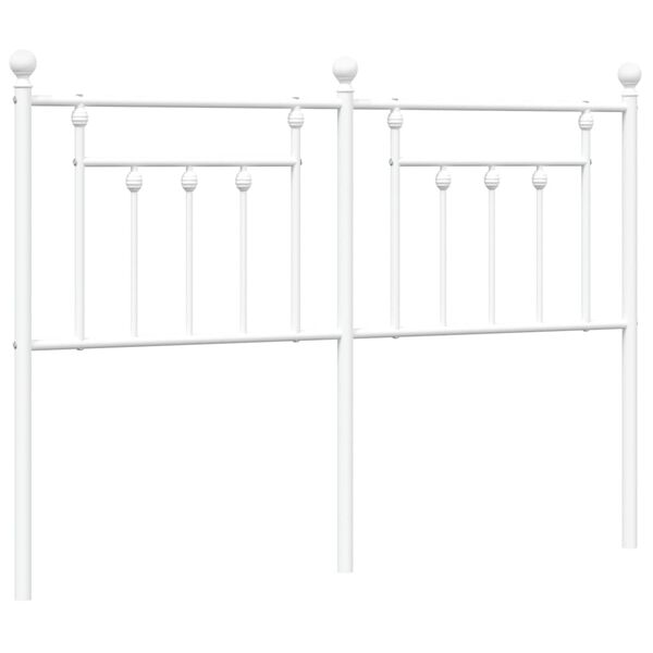 vidaXL Ers&auml;ttningsgavel metall vit 140 cm