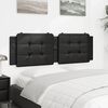 vidaXL Headboard Cushion "Zadar" Black 152 cm Faux Leather