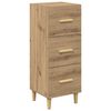 vidaXL Sideboard artisan ek 34.5 x 34 x 90 cm Konstruerat tr&auml;