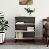 vidaXL F&ouml;rvaringshylla gr&aring; sonoma 57x35x70 cm konstruerat tr&auml;