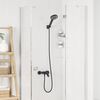 vidaXL Duschhuvud Set Svart G 1 / 2 tum