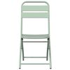 vidaXL Fällstol för trädgård 2 pcs Grön 55 x 56.5 x 91cm Stål