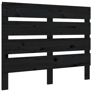 vidaXL S&auml;nggavel svart 100x3x80 cm massiv furu