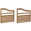 vidaXL Armst&ouml;d 2 pcs Brun 79 x 4 x 73 cm Konstruerat tr&auml;