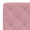 vidaXL Bed Frame without Mattress Pink 120x200 cm Velvet