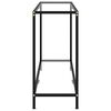 vidaXL Konsolbord transparent 160x35x75 cm h&auml;rdat glas