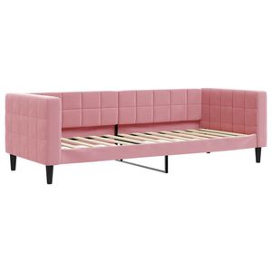 vidaXL Dagb&auml;dd rosa 80x200 cm sammet