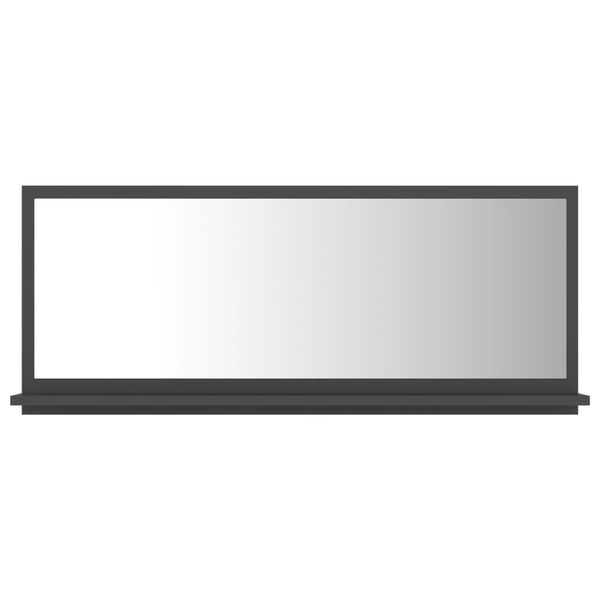 vidaXL Badrumsspegel gr&aring; 90x10,5x37 cm konstruerat tr&auml;