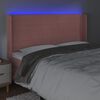 vidaXL S&auml;nggavel LED rosa 203x16x118/128 cm sammet