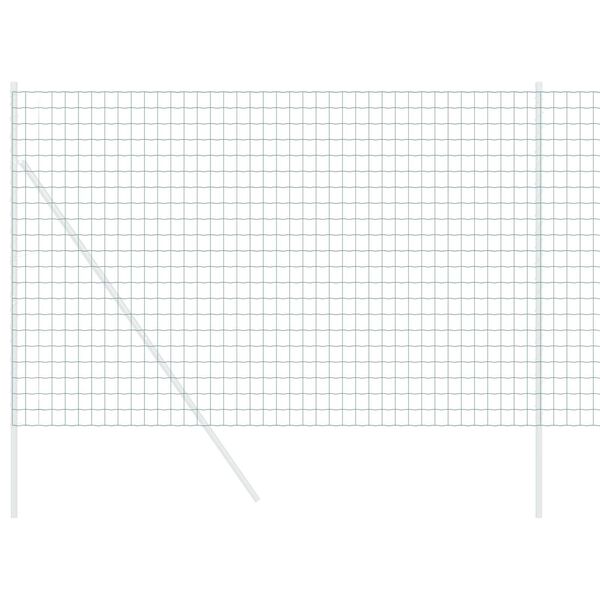 vidaXL Eurogärdsel Grön 1.6 x 10 m PVC-belagt järn