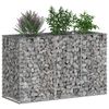 vidaXL Gabion upph&ouml;jd s&auml;ng Silver 130 x 50 x 80 cm Galvaniserat St&aring;l