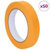 vidaXL M&aring;lartape 50 pcs Gul 19 mm x 50 m Papper
