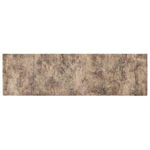 vidaXL K&ouml;ksmatta Brun betong 150 x 45 cm 100% Polyamid Tv&auml;ttbar
