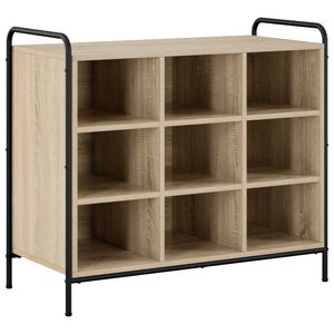 vidaXL Skosk&aring;p 85 x 39,5 x 75 cm Konstruerat tr&auml; Sonoma-ek