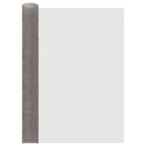 vidaXL N&auml;tduk 100 x 500 cm 3 Mesh Rostfritt st&aring;l 201 Silver