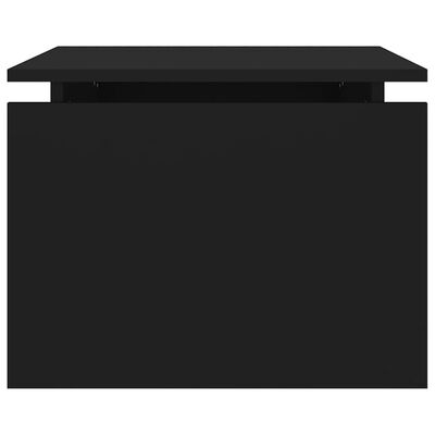vidaXL Soffbord svart 68x50x38 cm konstruerat trä