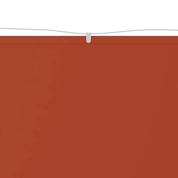 vidaXL Markis vertikal terrakotta 60x800 cm oxfordtyg