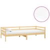 vidaXL Dagb&auml;dd med madrass 90x200 cm massiv furu