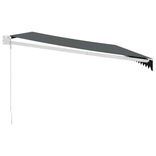 vidaXL Markis inf&auml;llbar antracit 5x3 m tyg&aluminium