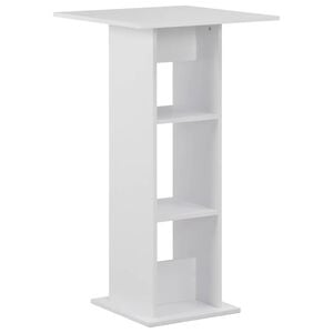 vidaXL Barbord vit 60x60x110 cm