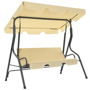 vidaXL Hammock gr&auml;ddvit 170x110x153 cm