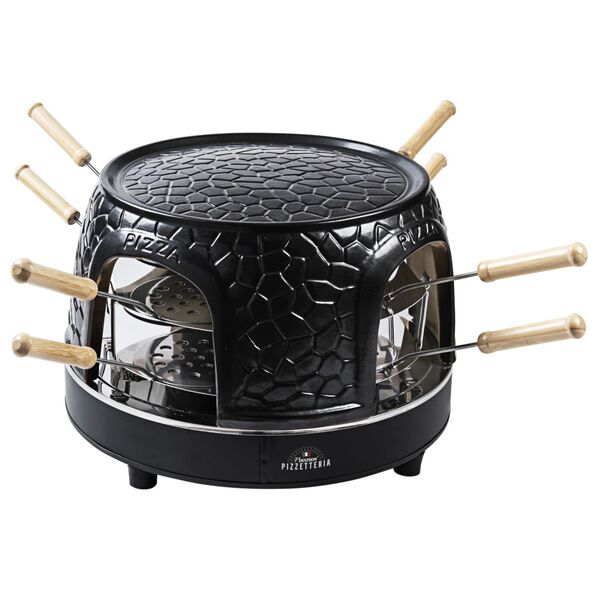 Bestron Pizzaugn f&ouml;r 8 personer APD800Z 1150 W svart