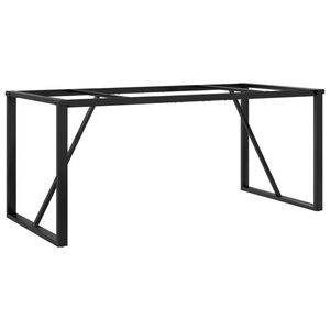vidaXL Bordsben f&ouml;r matbord O-ram 180x80x73 cm st&aring;l